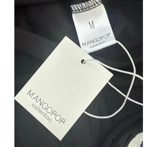 NWT Mangopop Black Mockneck Long Sleeve Bodysuit - Picture 4 of 4